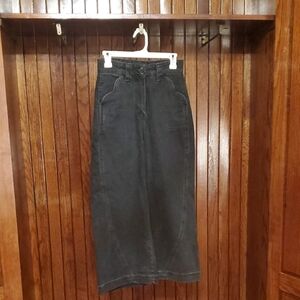 Wide Leg Black Denim Pants size 12 EU but size 8 USA